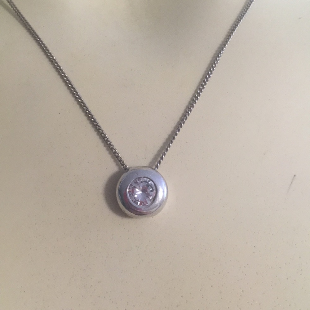 Sterling silver 💎cubic zirconia necklace